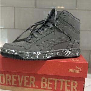 Puma Men's Charcoal High-Top Sneakers